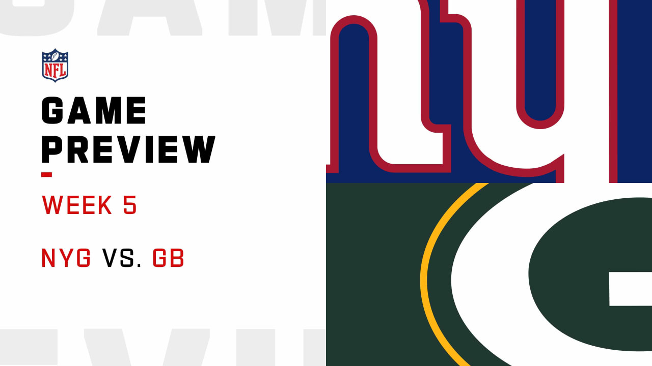 New York Giants vs. Green Bay Packers Week 5 Game Preview 