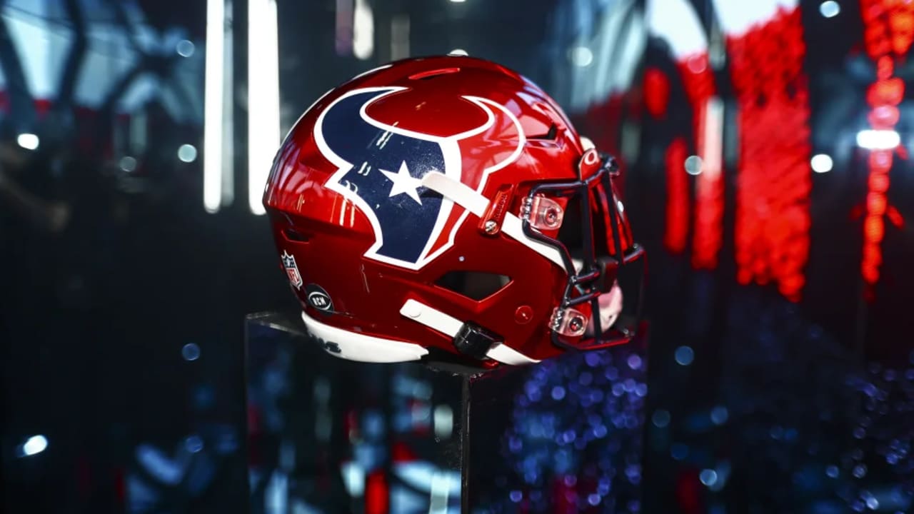 PHOTOS: Houston Texans unveil new 'Battle Red' helmet for 2022 season