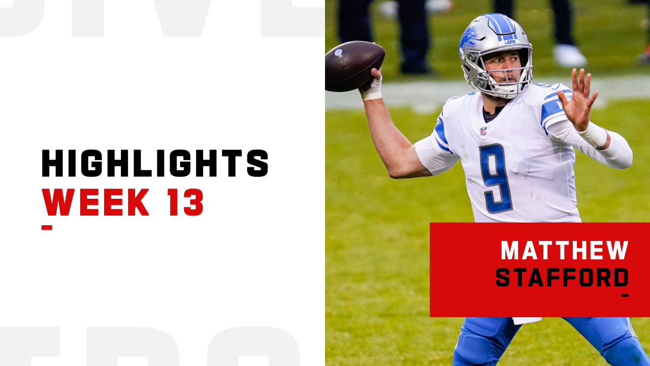 Matthew Stafford's Best Throws from 334-Yd Game vs. Lions