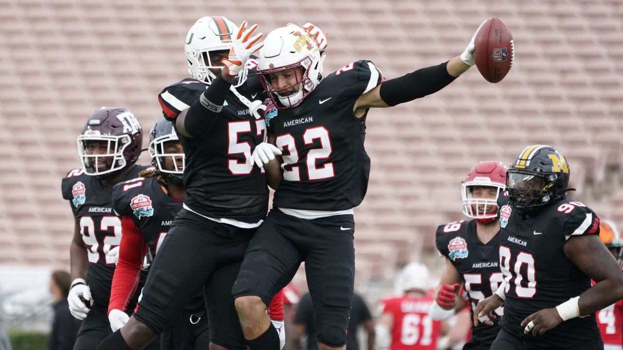 Iowa State defensive back Greg Eisworth II nabs am overthrown ball for ...