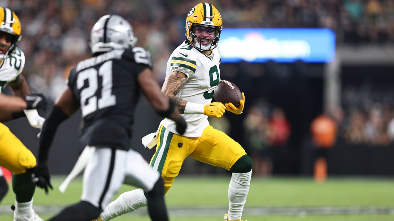 Las Vegas Raiders sniff out Green Bay Packers wide receiver Christian