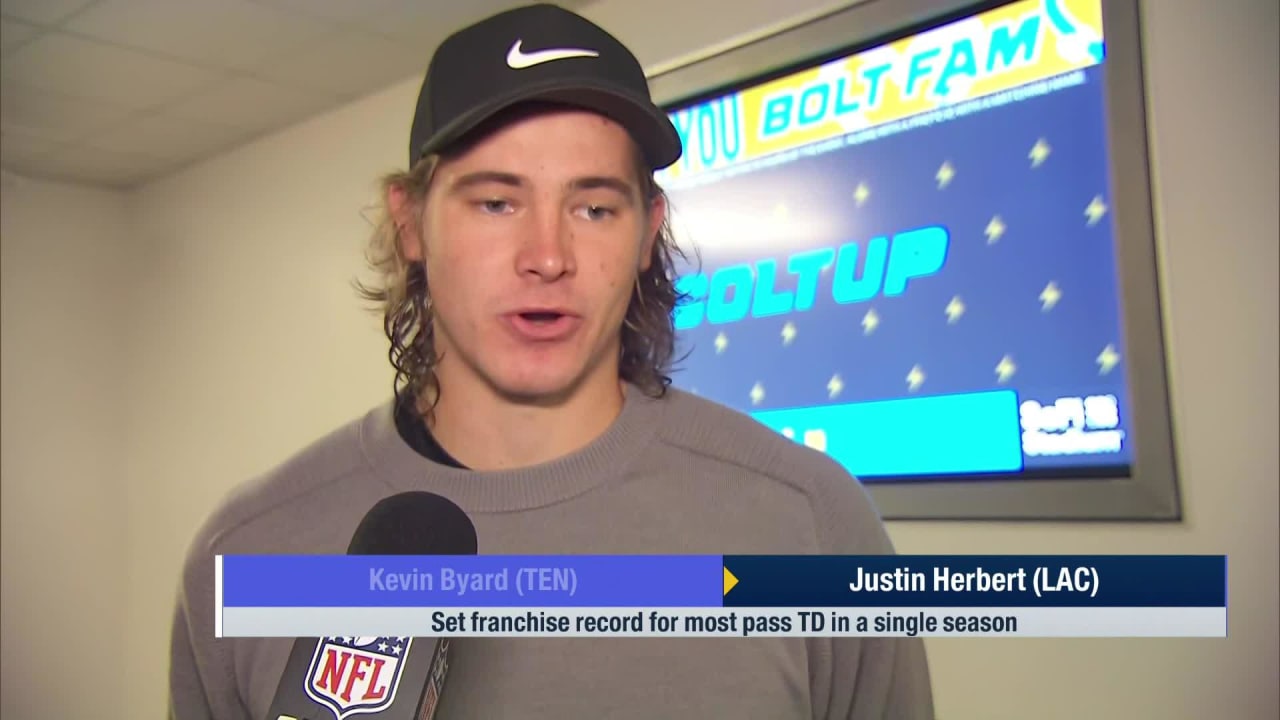 Los Angeles Chargers quarterback Justin Herbert reflects on breaking Philip  Rivers' single-season TD pass record for Chargers