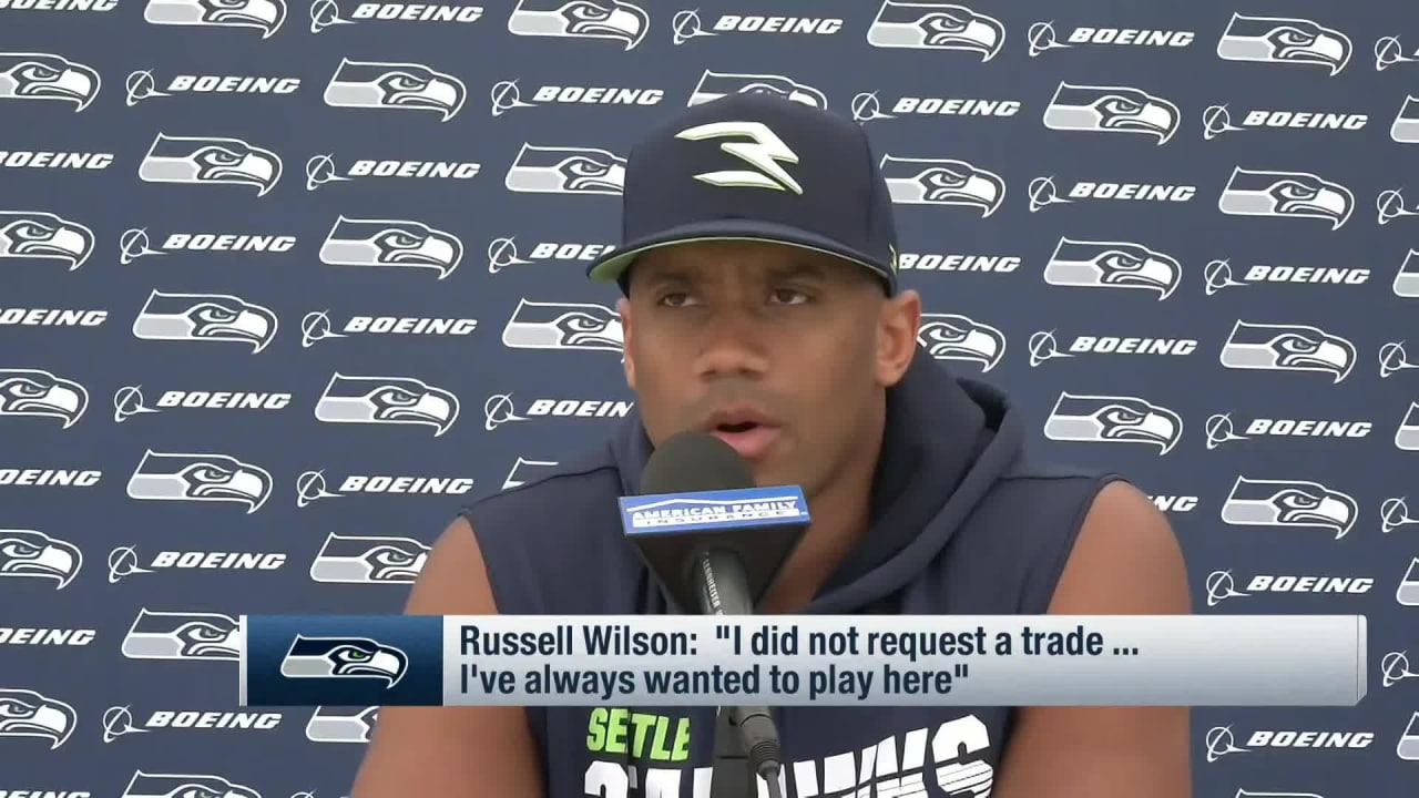 Russell Wilson Denies Requesting A Trade From Seahawks I M Here To Win It All