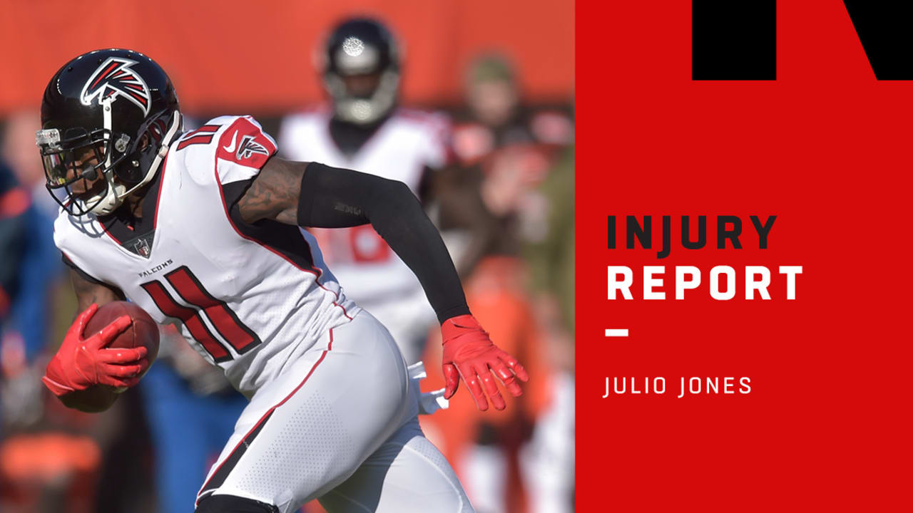 Falcons-Buccaneers injury report: Julio Jones misses practice to