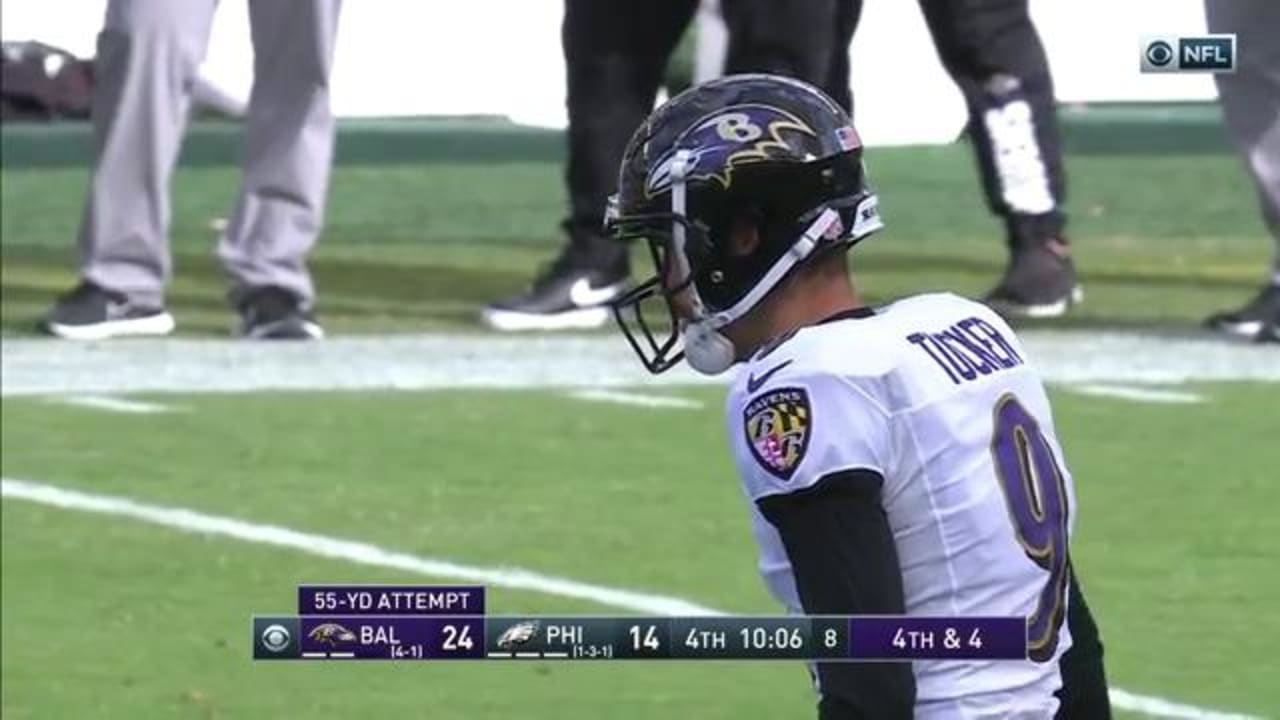 Baltimore Ravens kicker Justin Tucker drills 55-yard field 