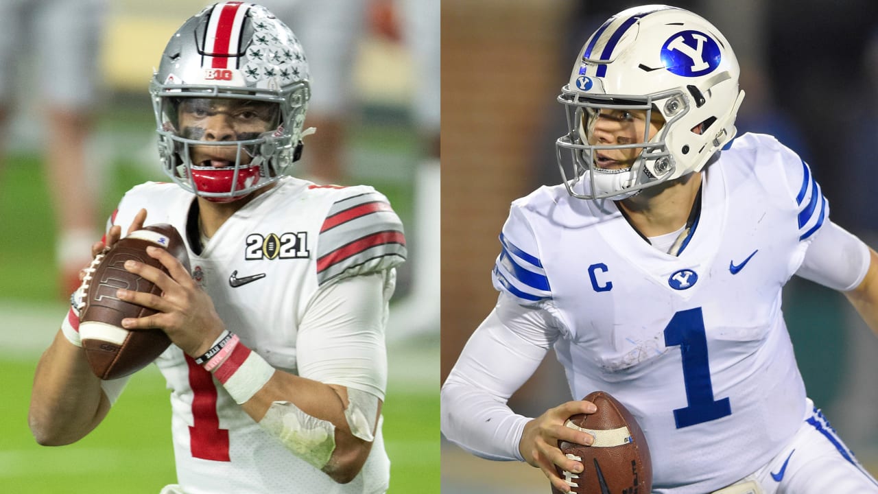 Notebook  QBs Zach Wilson and Justin Fields Spin Spirals in NFL Pro Days