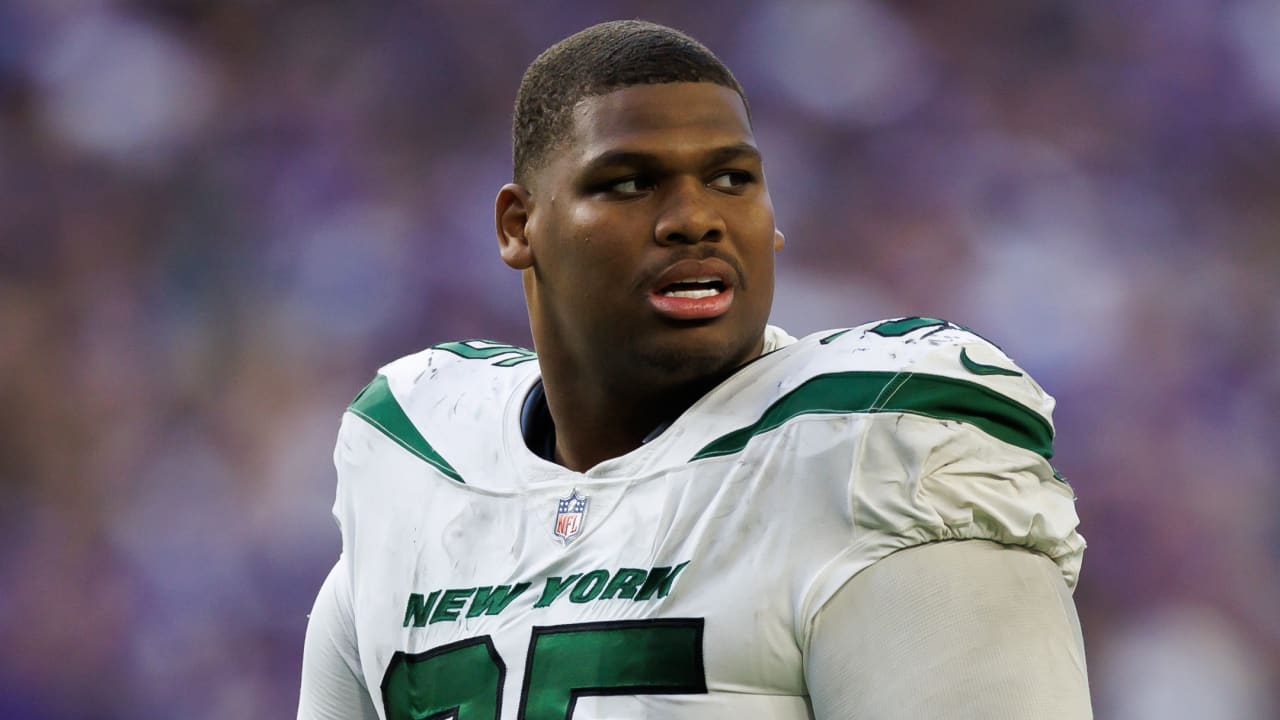 August 5, 2019, Florham Park, New Jersey, USA: New York Jets defensive  linemen Quinnen Williams (95) during training camp at the Atlantic Health  Jets Training Center, Florham Park, New Jersey. Duncan Williams/CSM