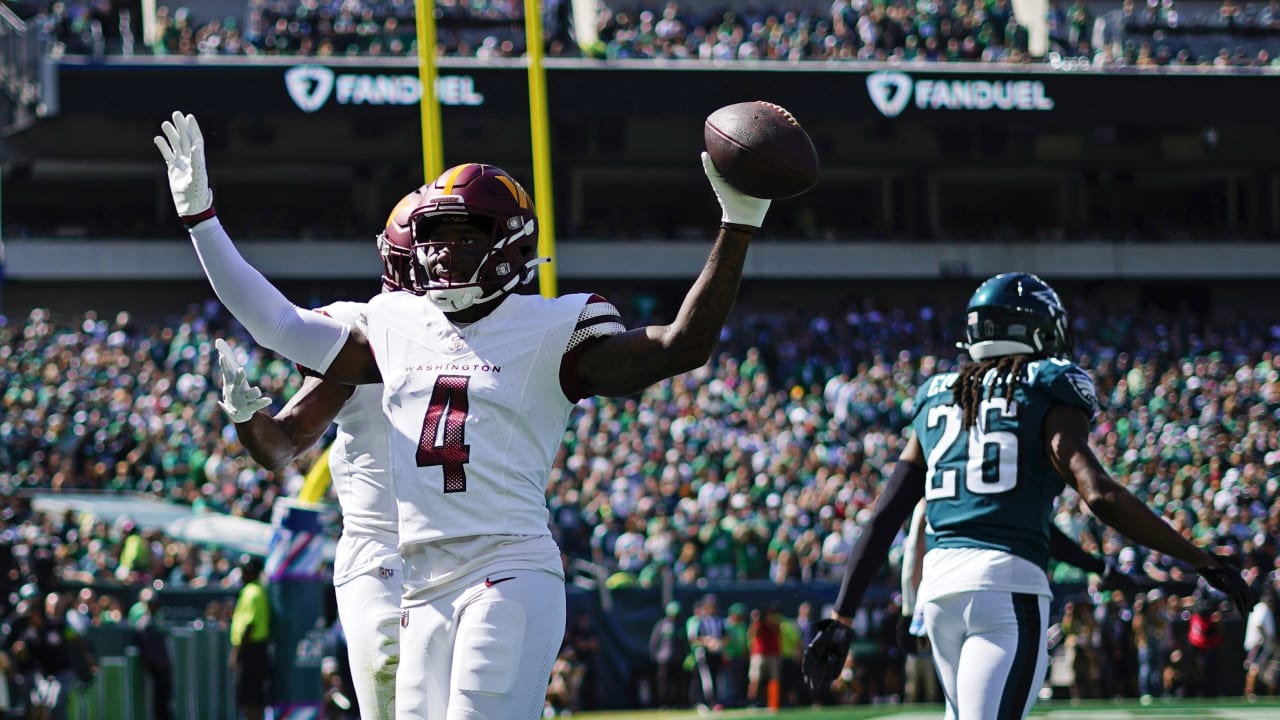 WATCH: Curtis Samuel scores Washington's first TD vs the Eagles