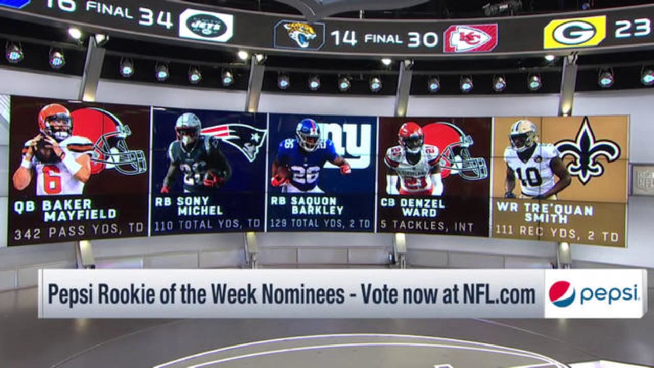 Pepsi Rookie of the Week nominees Week 5