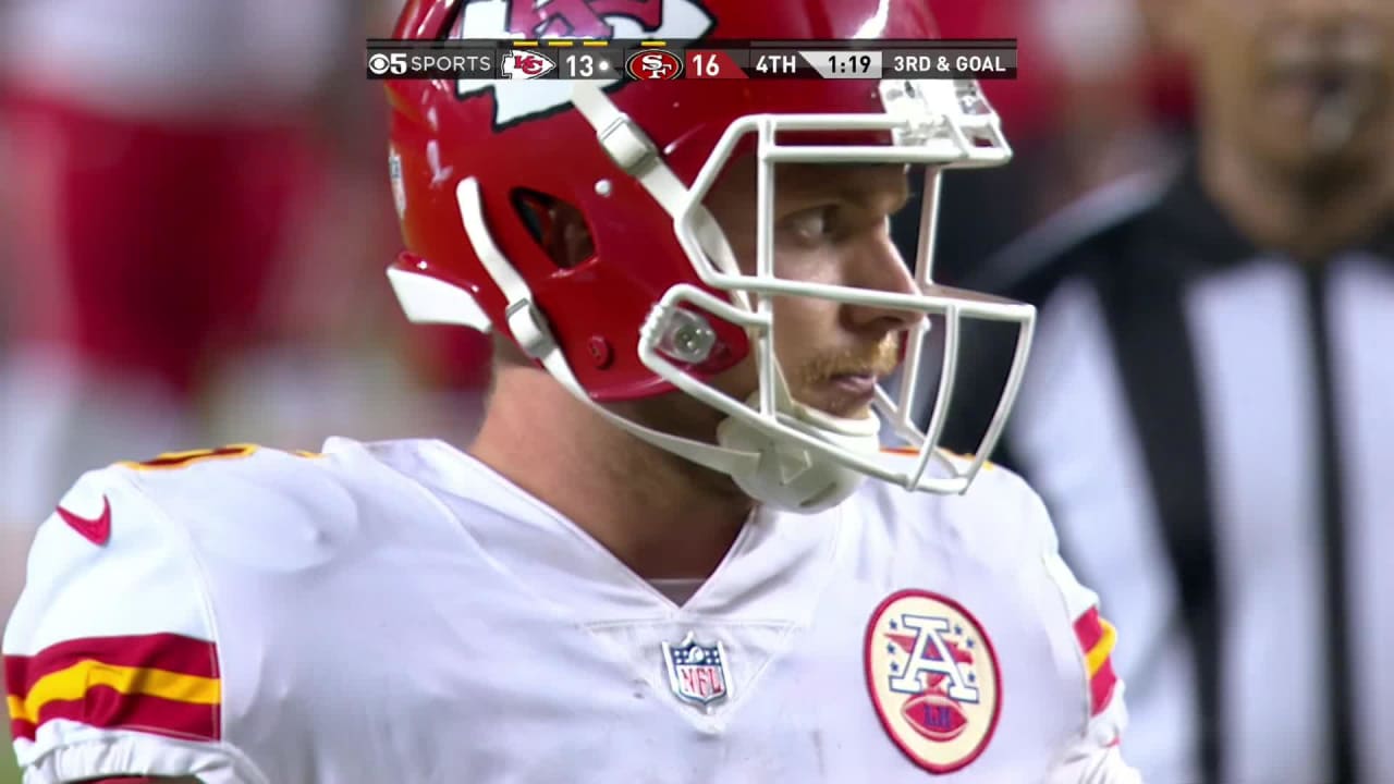Kansas City Chiefs quarterback Shane Buechele takes QB keeper in for