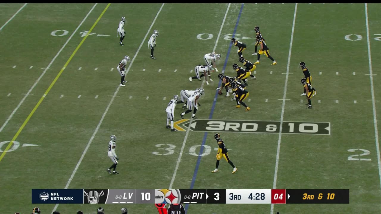 Las Vegas Raiders defensive lineman Clelin Ferrell's PBU at LOS has ...