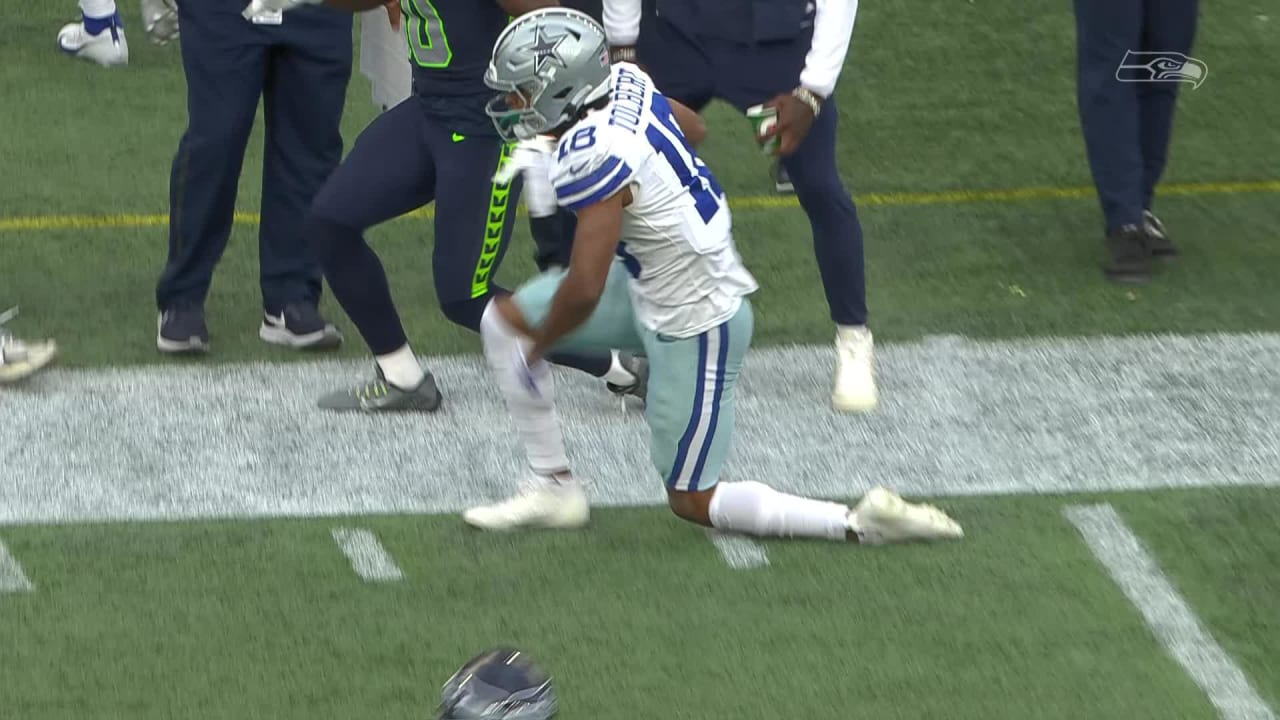 Dallas Cowboys wide receiver Jalen Tolbert during the first half