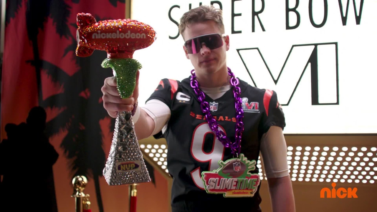 Lincoln Loud announces Joe Burrow as MVP of the 2021 NFL season 'NFL  Slimetime'