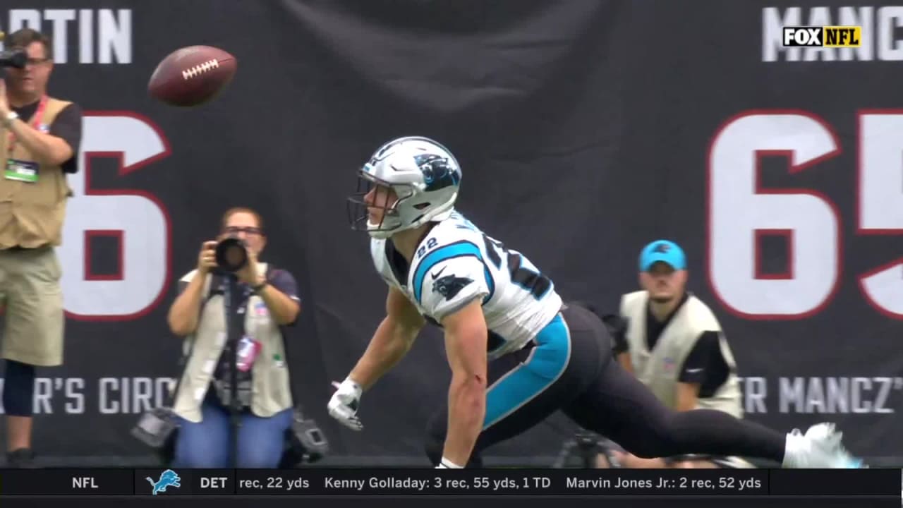 Christian McCaffrey Hurdles Cardinals Defender On the Way to his Second TD