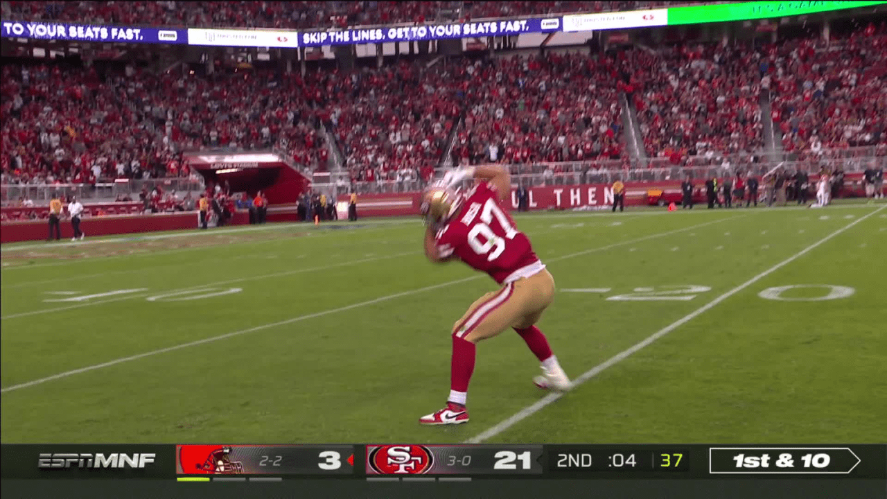 Nick Bosa Plants the Flag on Baker 