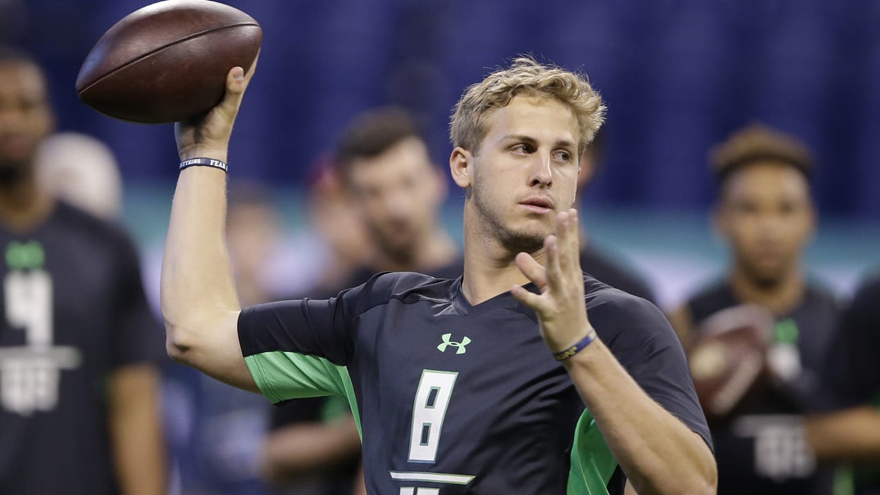 Goff's hand measures larger at pro day than it did at combine
