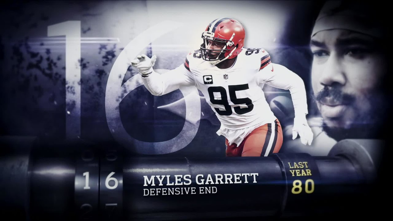 Cleveland Browns defensive end Myles Garrett has been voted as the No