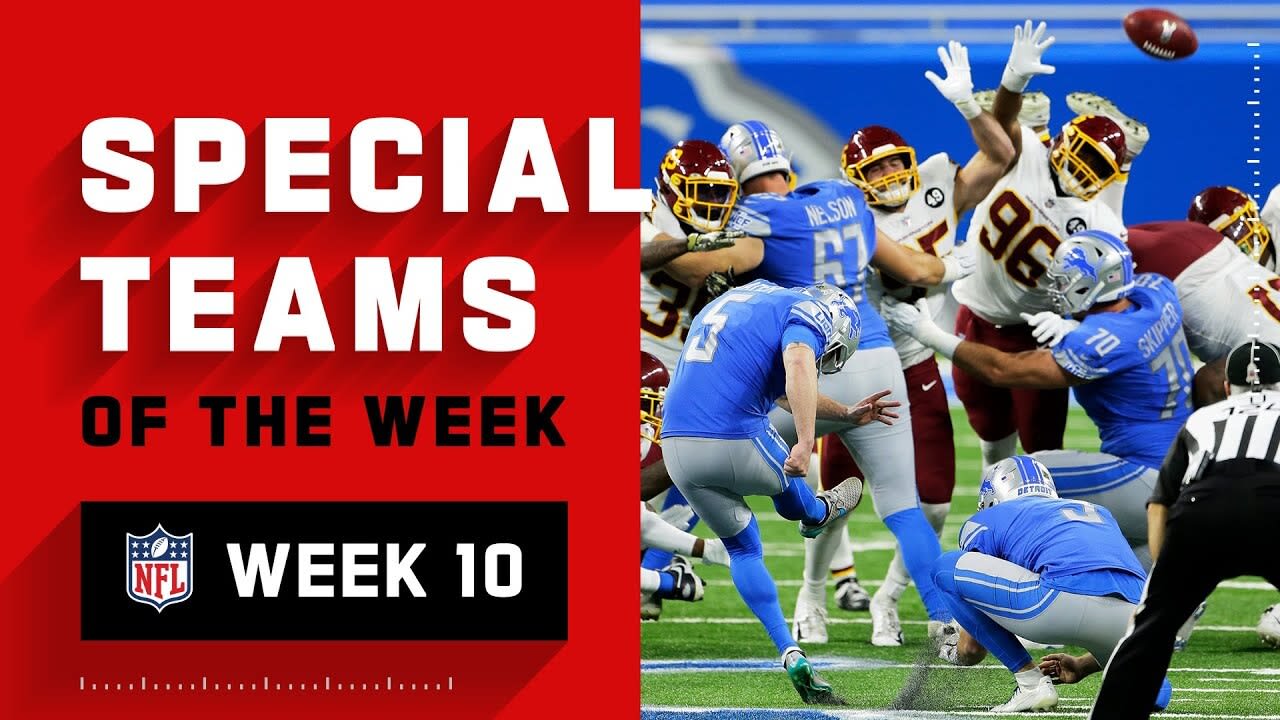 Top special teams plays of the week Week 10