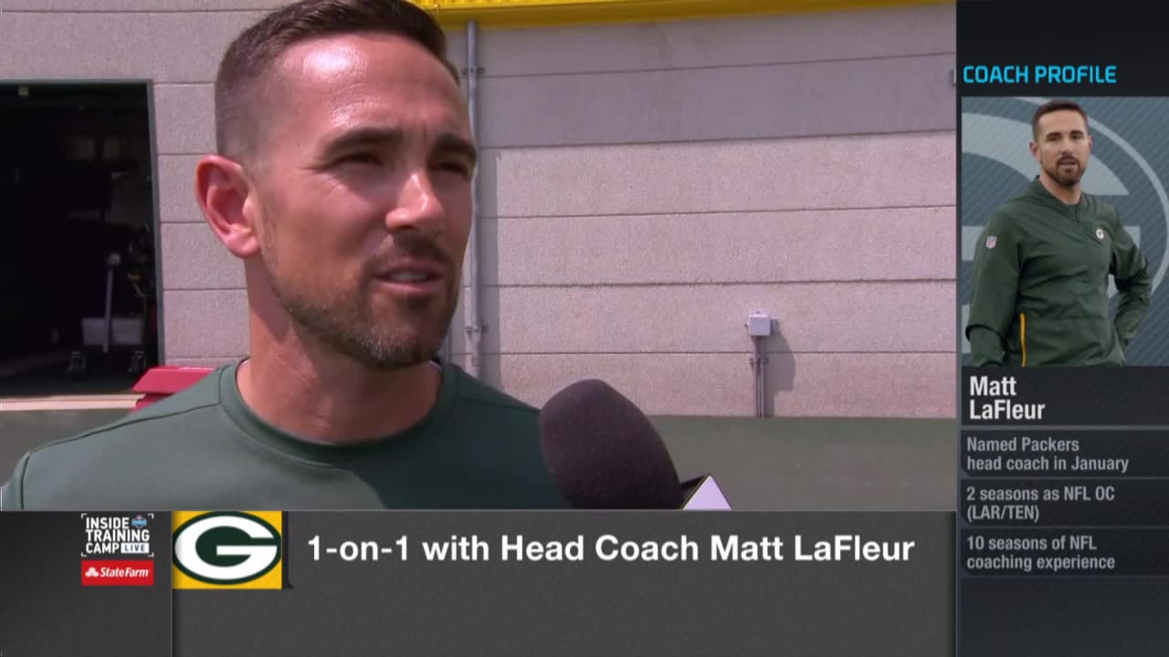 Matt LaFleur speaks on first training camp as Green Bay Packers head coach