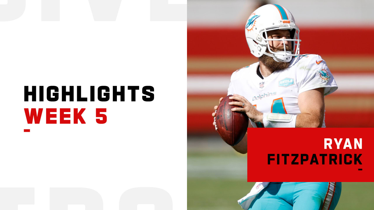 Watch all of Miami Dolphins quarterback Ryan Fitzpatrick's most on