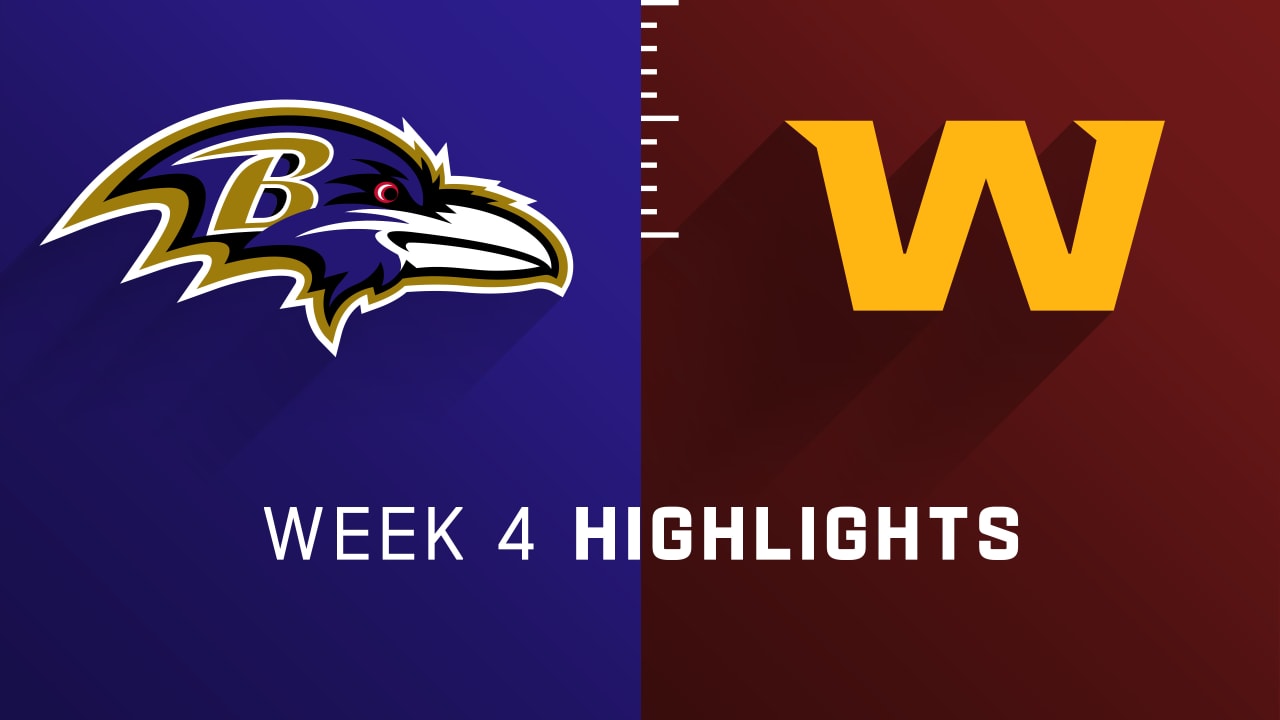 Baltimore Ravens vs. Washington Football Team highlights Week 4