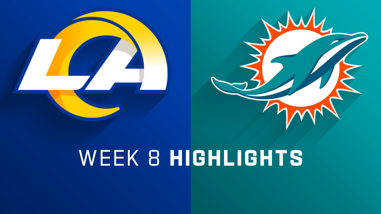 Los Angeles Rams vs. Dolphins highlights Week 8