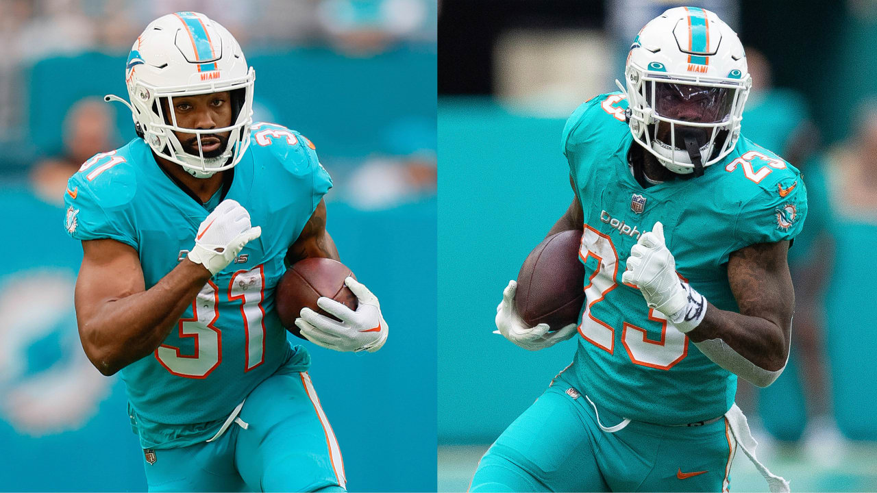 Dolphins re-signing RBs Raheem Mostert, Jeff Wilson to two-year deals