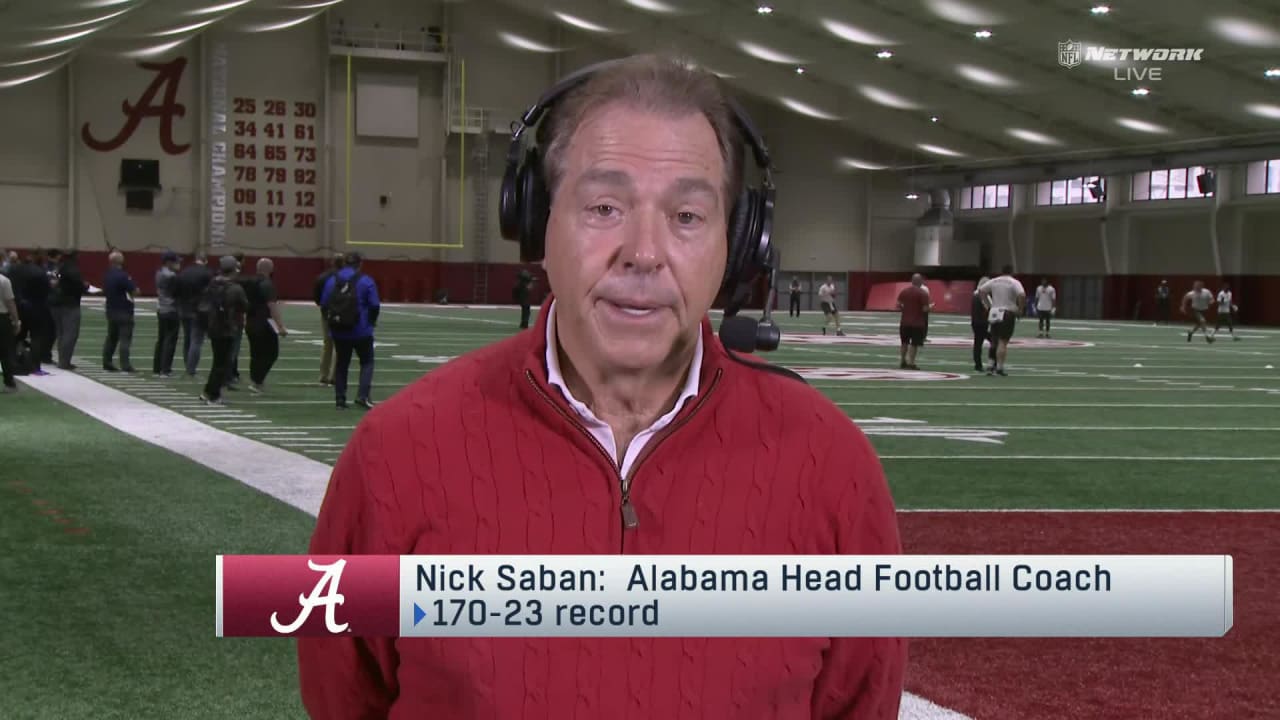 Alabama Crimson Tide head coach Nick Saban shares what quarterback Mac
