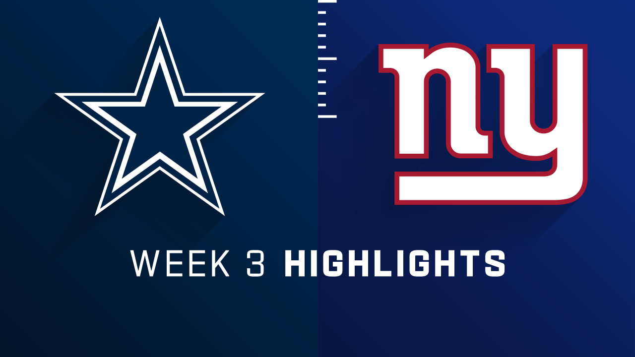 Cowboys vs Giants Highlights