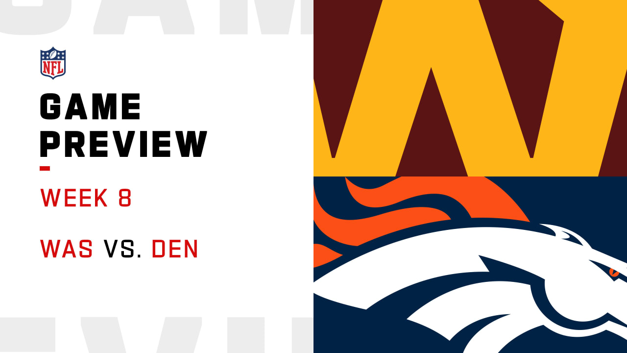 NFL 2021 Week 8: Washington Football Team vs Denver Broncos 4th