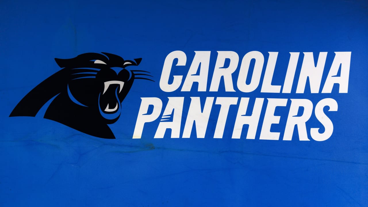 The Carolina Panthers Logo On A Black Background, Carolina