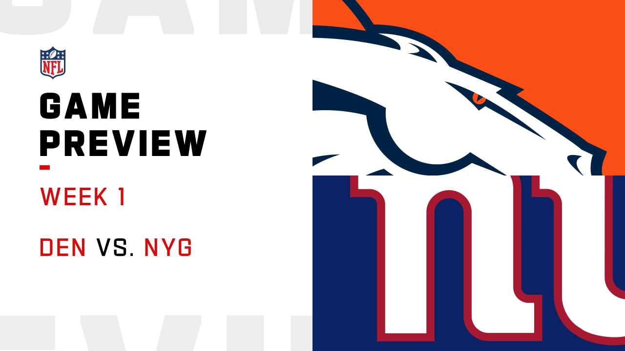 Denver Broncos Week 1 Matchup Preview: New York Giants