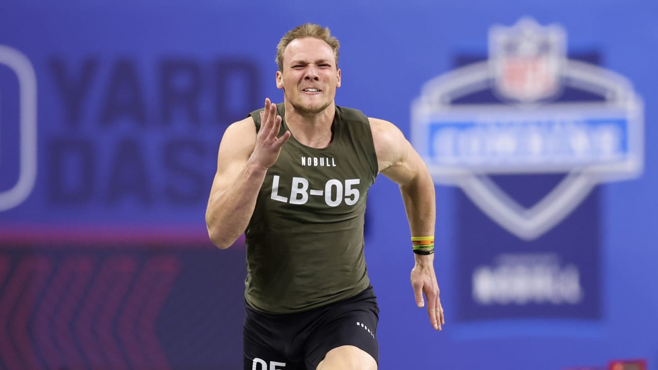 Linebacker Jack Campbell runs official 4.65second 40yard dash at 2023