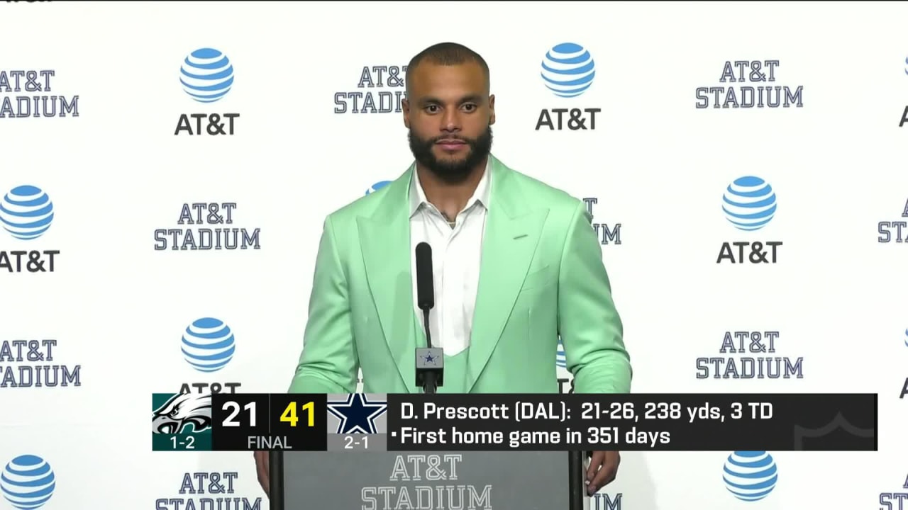 Dallas Cowboys quarterback Dak Prescott after 'Monday Night Football' win:  'I feel like I'm playing the best I've ever played'