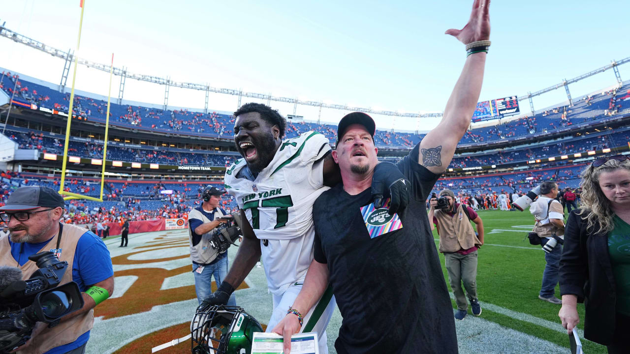 Jets players back OC Nathaniel Hackett in win over Broncos Getting this win for him was very huge  NFLcom