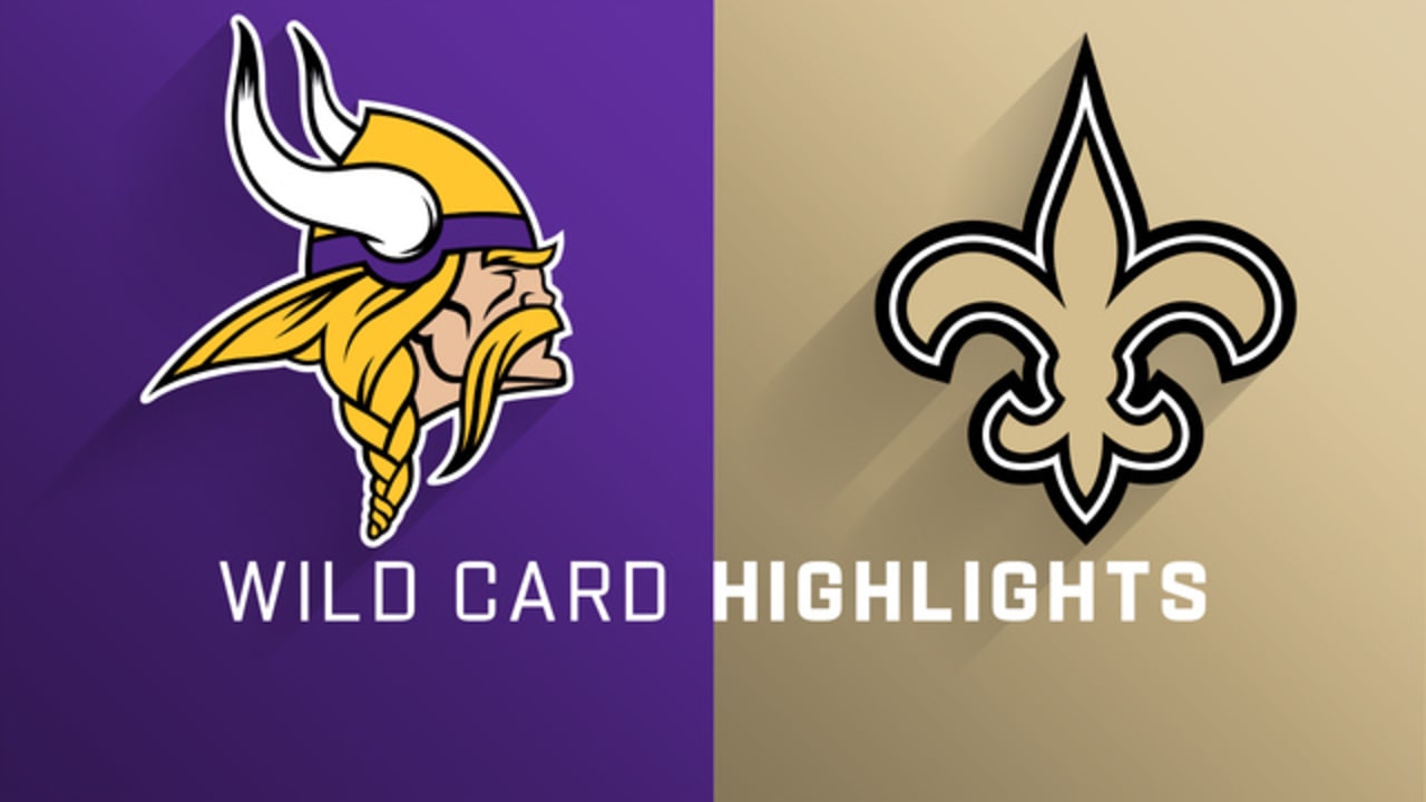Vikings vs. Saints Wild Card Round Highlights
