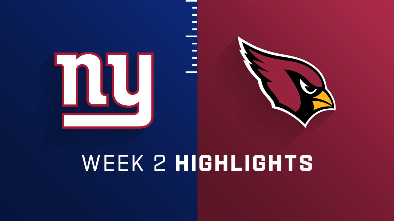 New York Giants vs. Arizona Cardinals highlights Week 2
