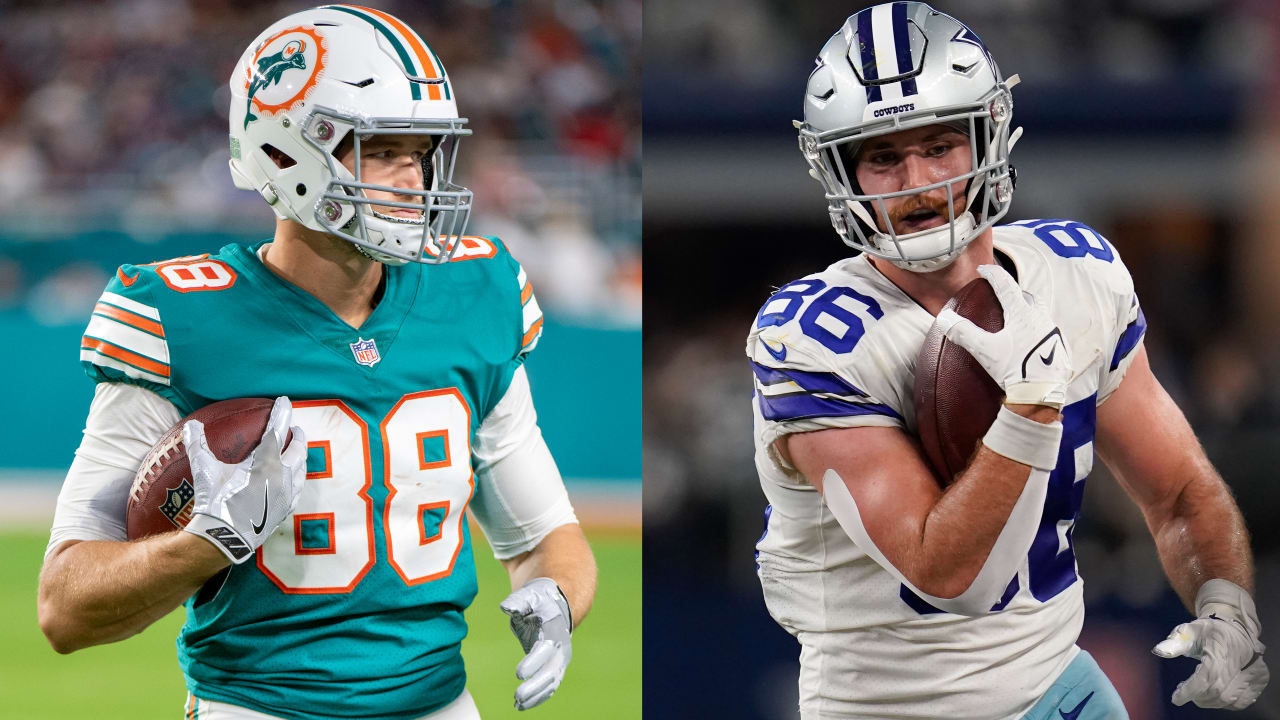 cowboys-te-dalton-schultz-dolphins-te-mike-gesicki-don-t-get-extensions-as-expected