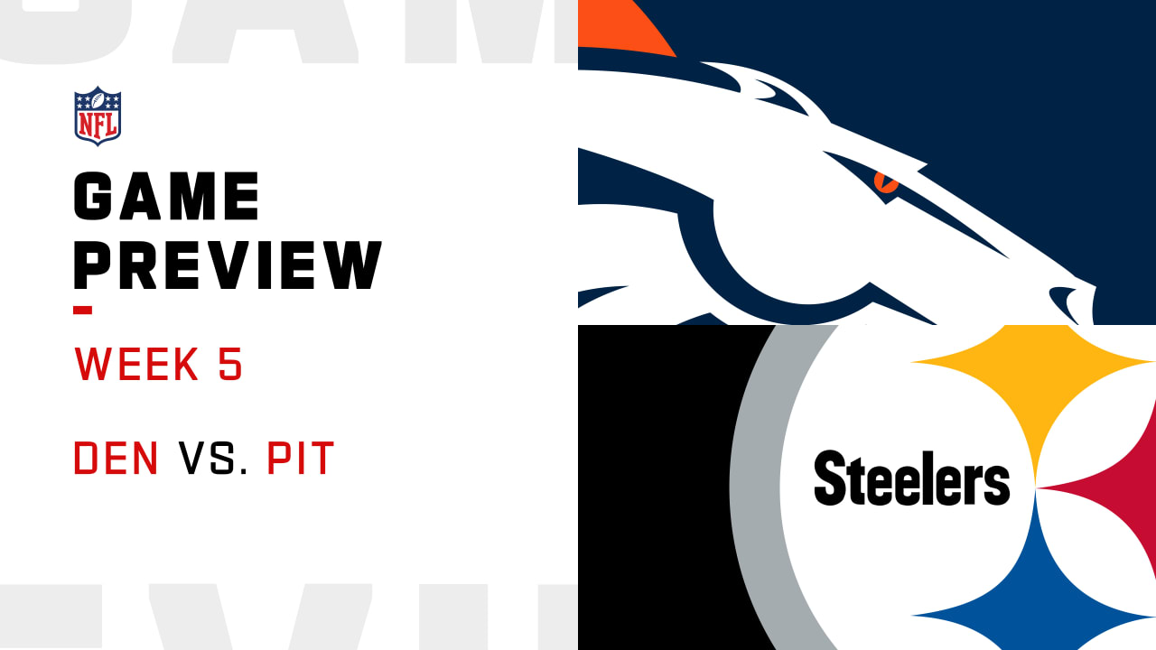 Denver Broncos vs. Pittsburgh Steelers: Live game updates for Week 5