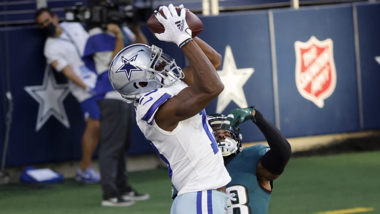 Dallas Cowboys wide receiver Michael Gallup (13) is seen during the first  half of an NFL football game against the Houston Texans, Sunday, Dec. 11,  2022, in Arlington, Texas. Dallas won 27-23. (