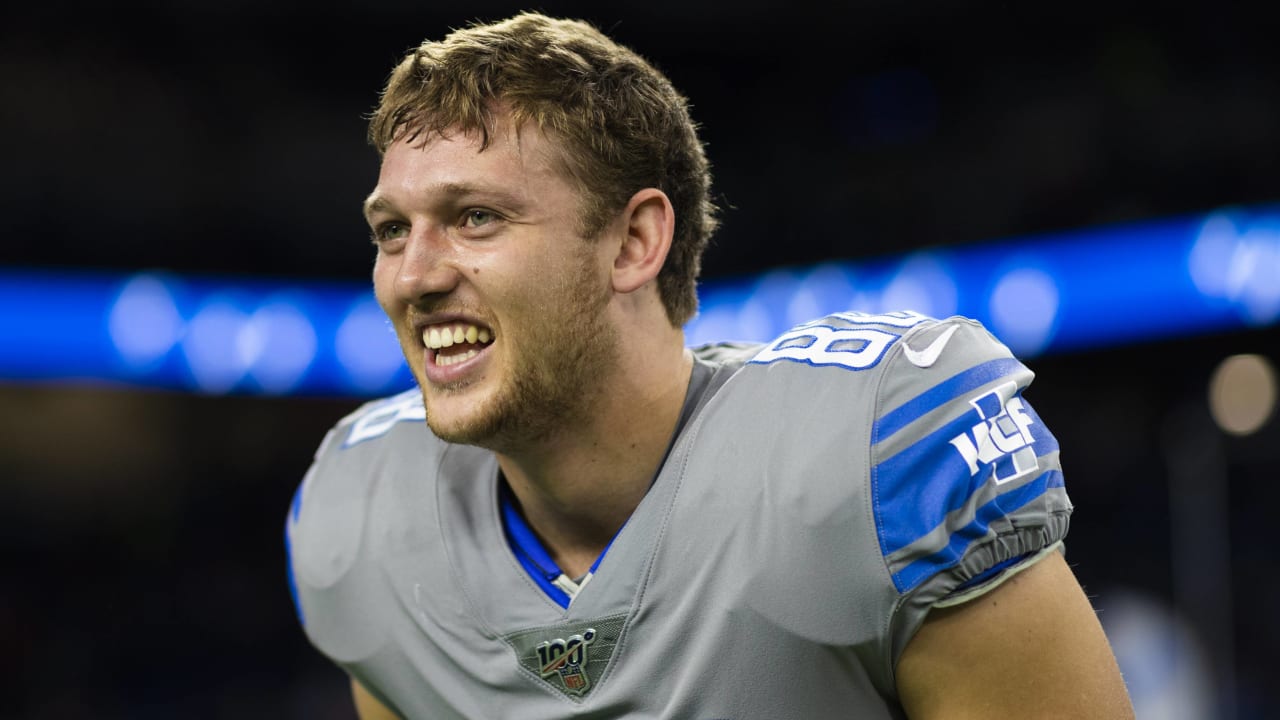 Lions TE T.J. Hockenson still dealing with ankle injury that ended