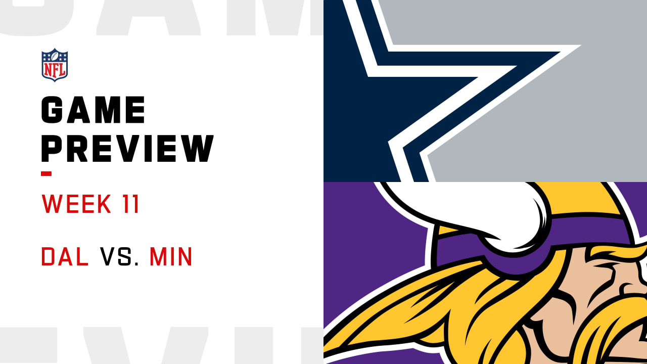 Minnesota Vikings at Dallas Cowboys Matchup Preview 11/10/19: Analysis,  Depth Charts, Daily Fantasy