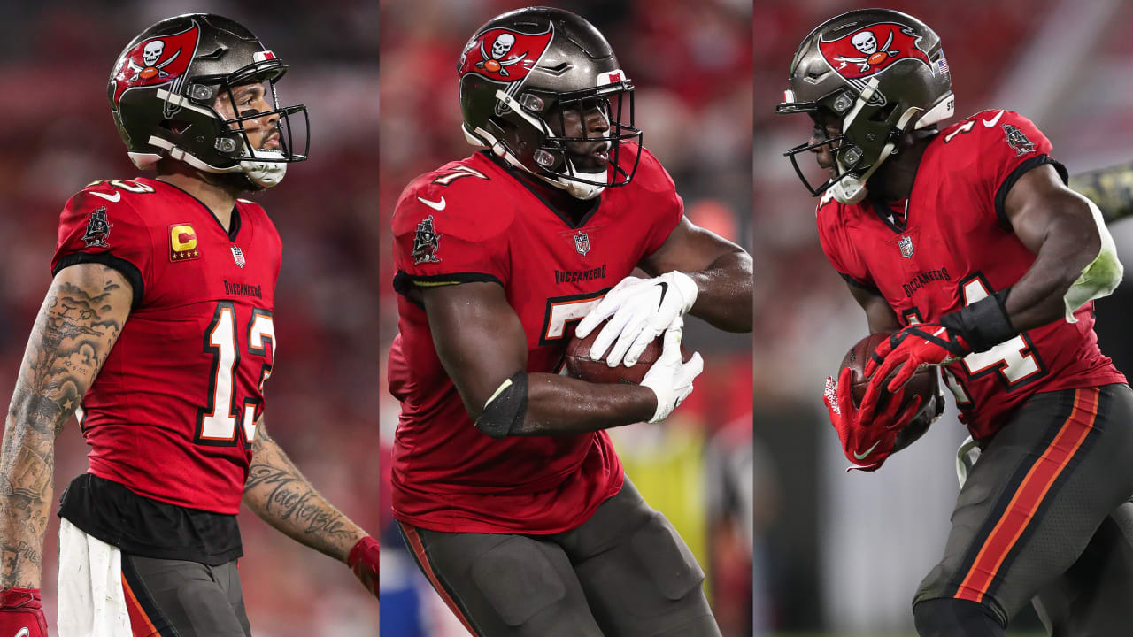 Buccaneers WRs Mike Evans (hamstring), Chris Godwin (knee), RB