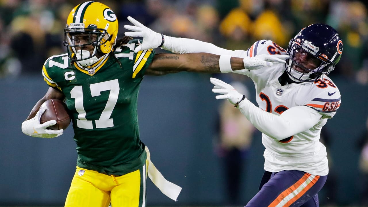 Is Davante Adams playing today vs. the Bears?