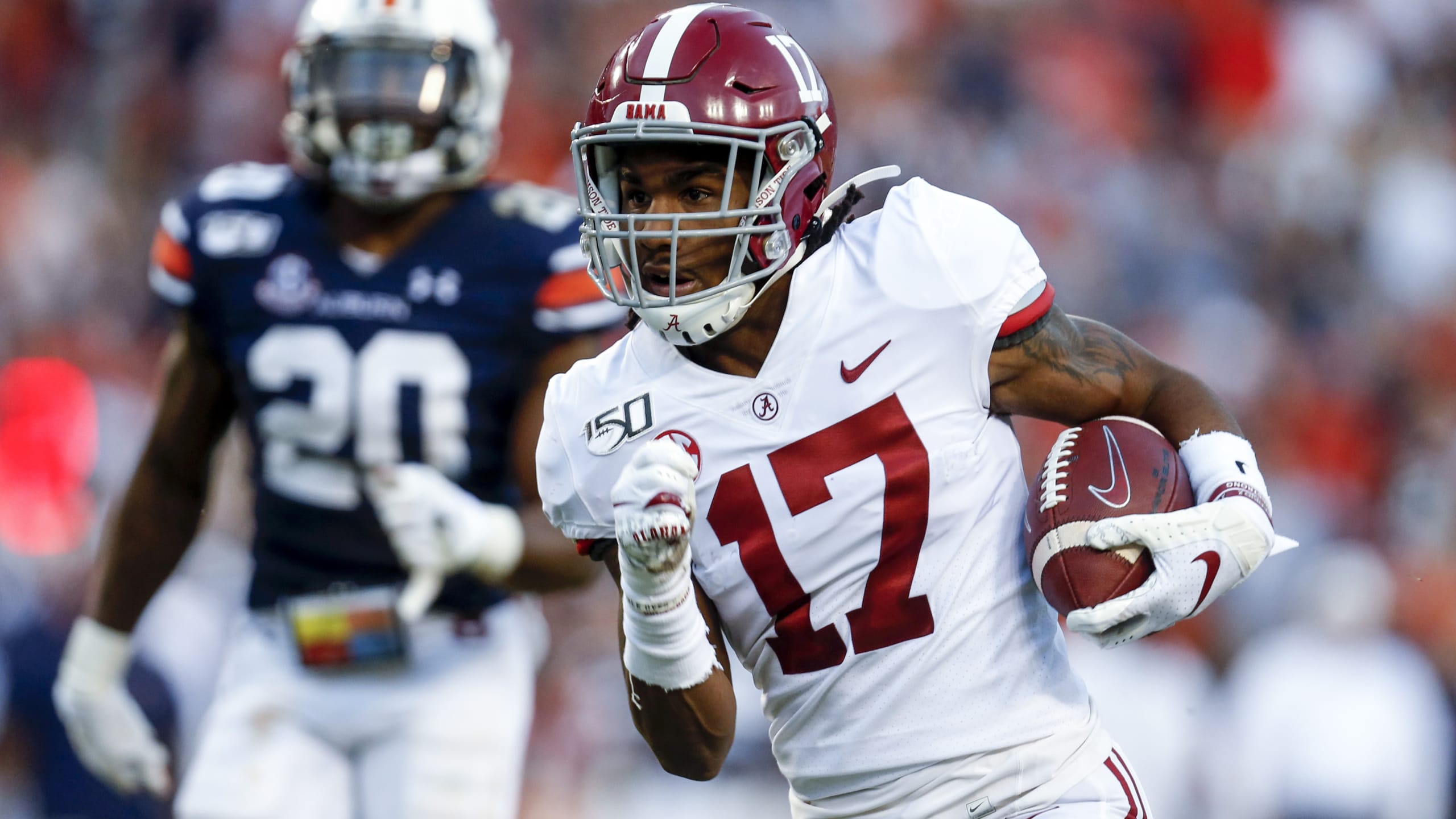 Jeremiah Scouting Jaylen Waddle Alabama Wr Reminiscent Of Santana Moss Nfl Draft Jetnation Com