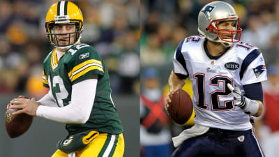 An average Rodgers playoff game vs an average Brady playoff game. Maybe  Brady isn't a different breed after all. : r/GreenBayPackers