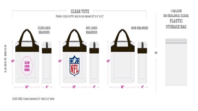 nfl clear crossbody bags