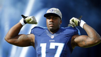 FILE - In this Oct. 30, 2016, file photo, Philadelphia Eagles wide receiver  Dorial Green-Beckham warms up before an NFL football game against the  Dallas Cowboys in Arlington, Texas. Police say the