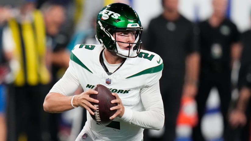 Jets QB depth chart: Zach Wilson takes over following Aaron Rodgers' injury  on 'Monday Night Football'