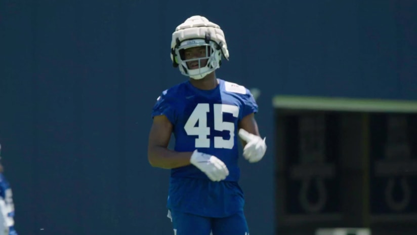 At training camp, extra helmet padding is designed to reduce head trauma  for Commanders players